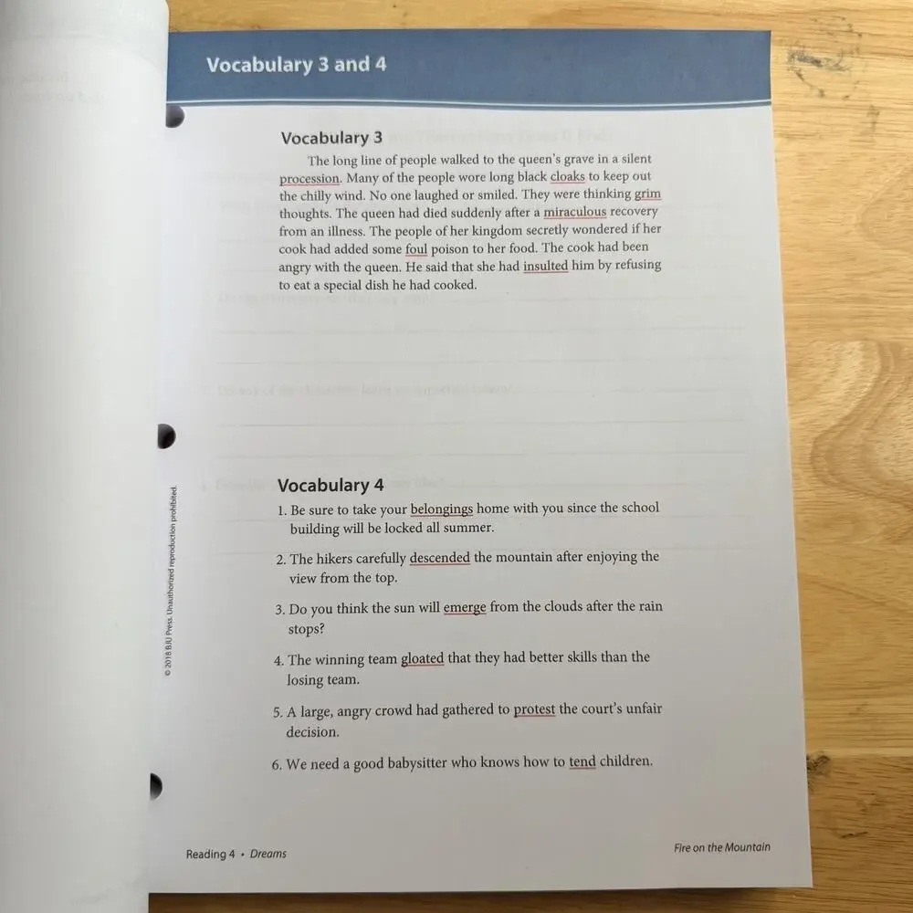 BJU Press Bob Jones University Reading 4 Voyages Student Text Teacher Resources